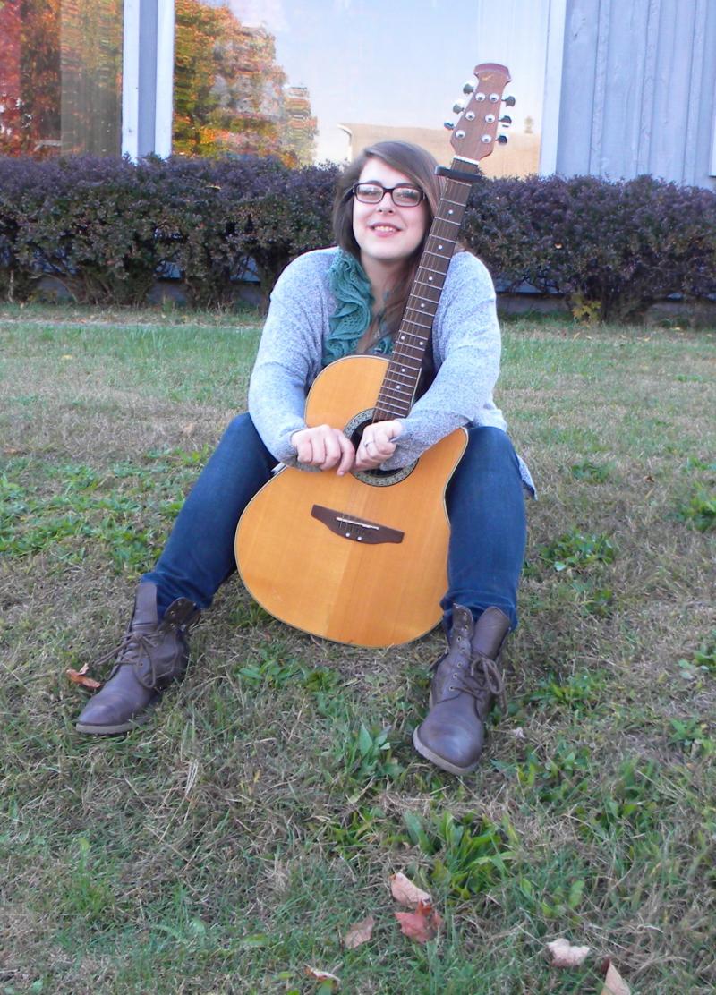 Courtney with guitar