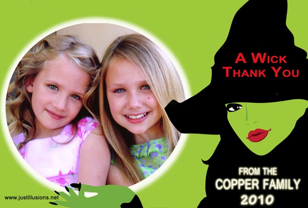 One of our Halloween thank you cards!  It can also be used as an invitation.